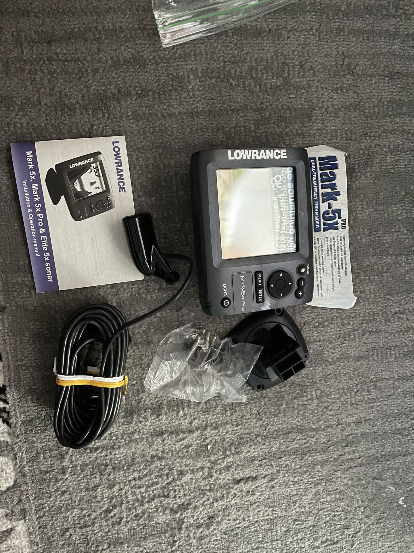 Lowrance Fish finder 5x Pro WITH Transmitter 