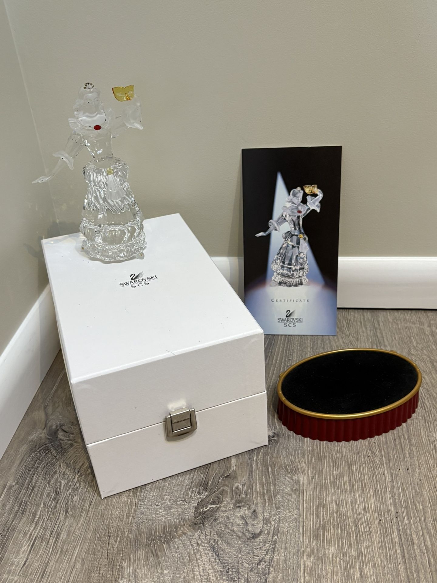 Swarovski 2000 Columbine Annual Limited Edition With Bonus Stand- New In Box