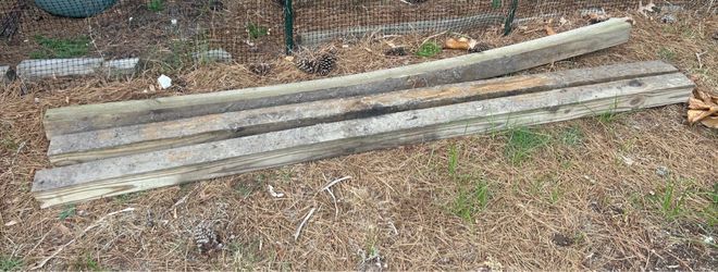 3 Fence posts 4” by 4” by 8’