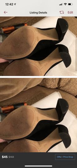 Vince Camutu designer heels chunky heel Sz 6.5 Like NEW heels Neiman Marcus