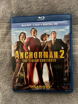 Anchor man 2 blu ray