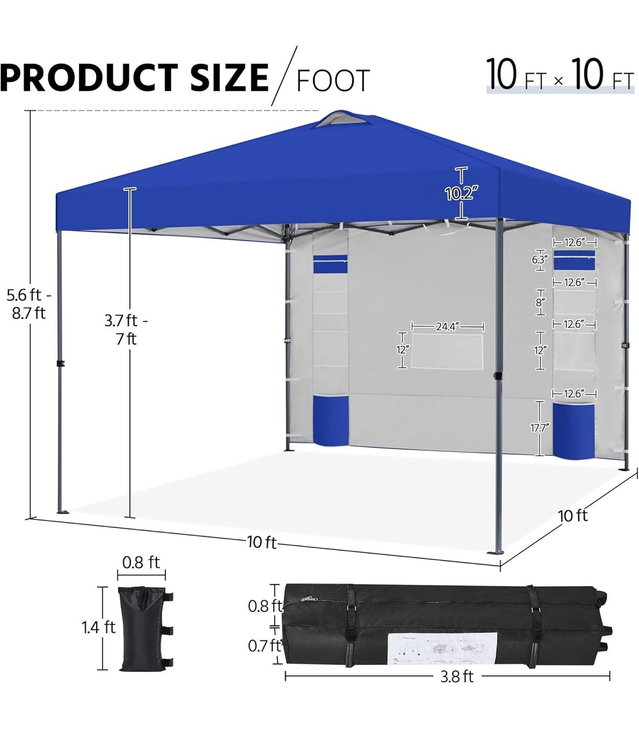 Brand New Pop Up Canopy Tent Blue
