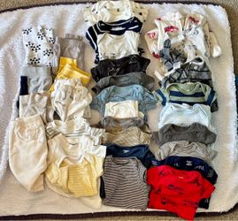 Baby Boy Clothing Bundle Onesies and Pants