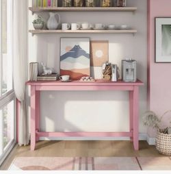 Tall pink table