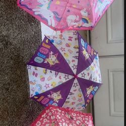 3 Little Girls Umbrellas