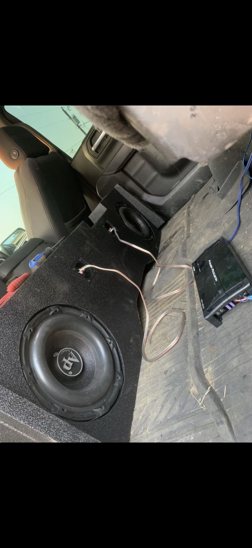2 Audio Pipe 10s And Amp In A Box For Underseat Of Chevy 