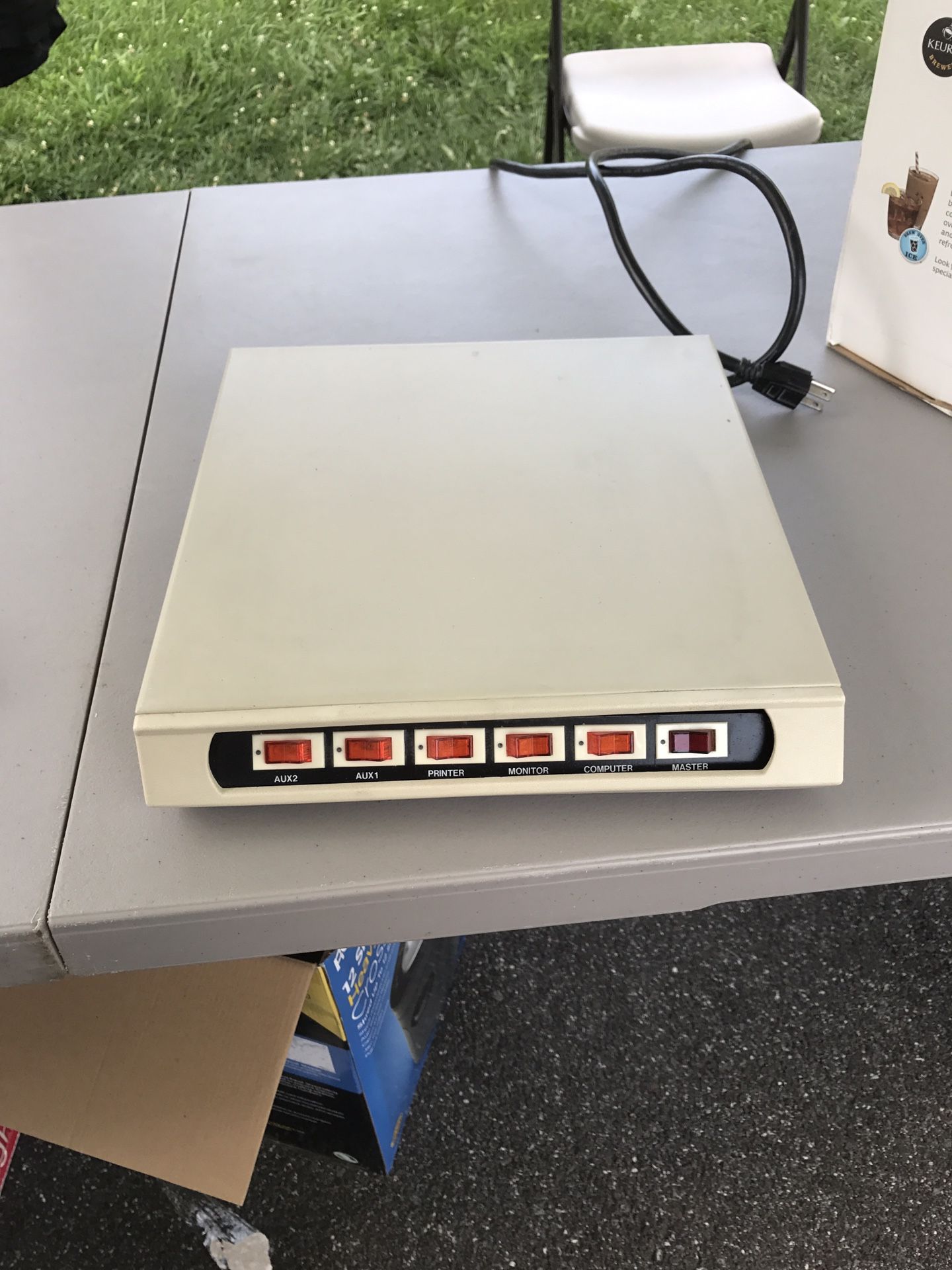 Vintage Computer Temporary Power Tap Model TL-777 Strip 5 Outlets.