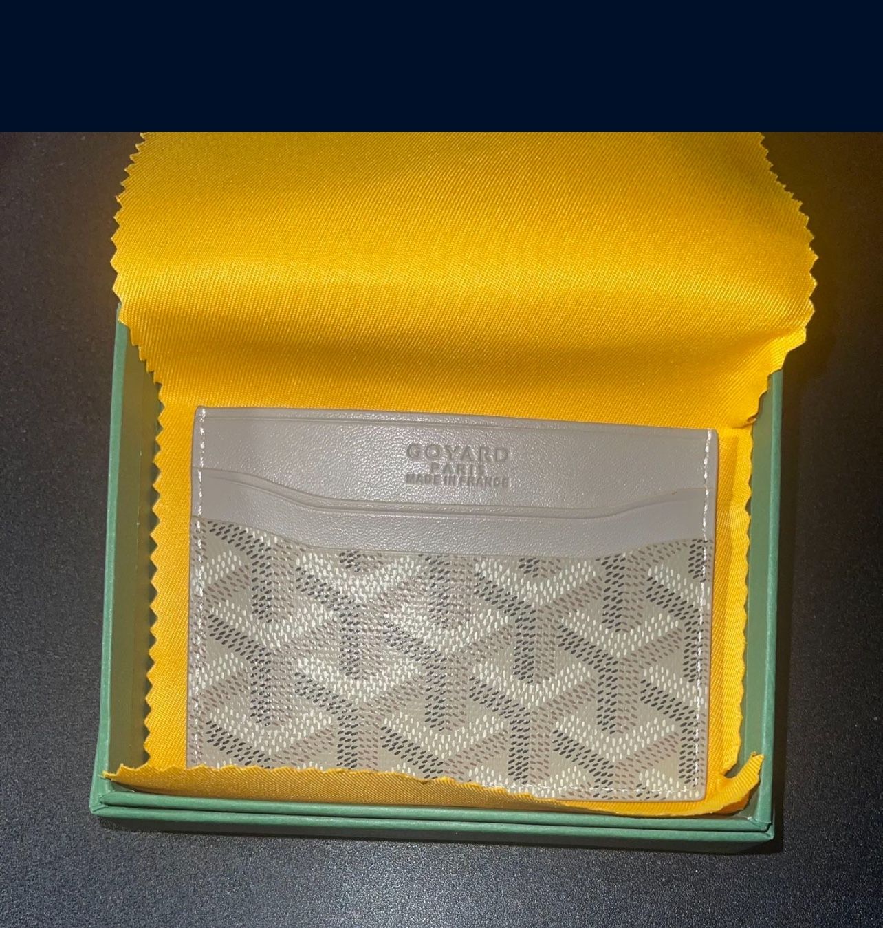 Goyard Grey New men’s Card Wallet / cardholder