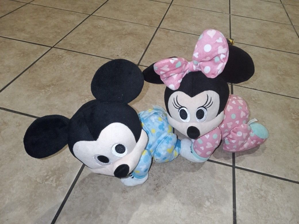 Disney Minnie Mickey Mouse Crawling Babys $25