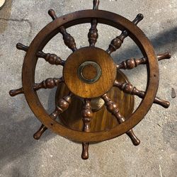 BEAUTIFUL Ships Wheel Table!!