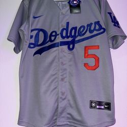Freddie Freeman Gray Jersey dodgers 
