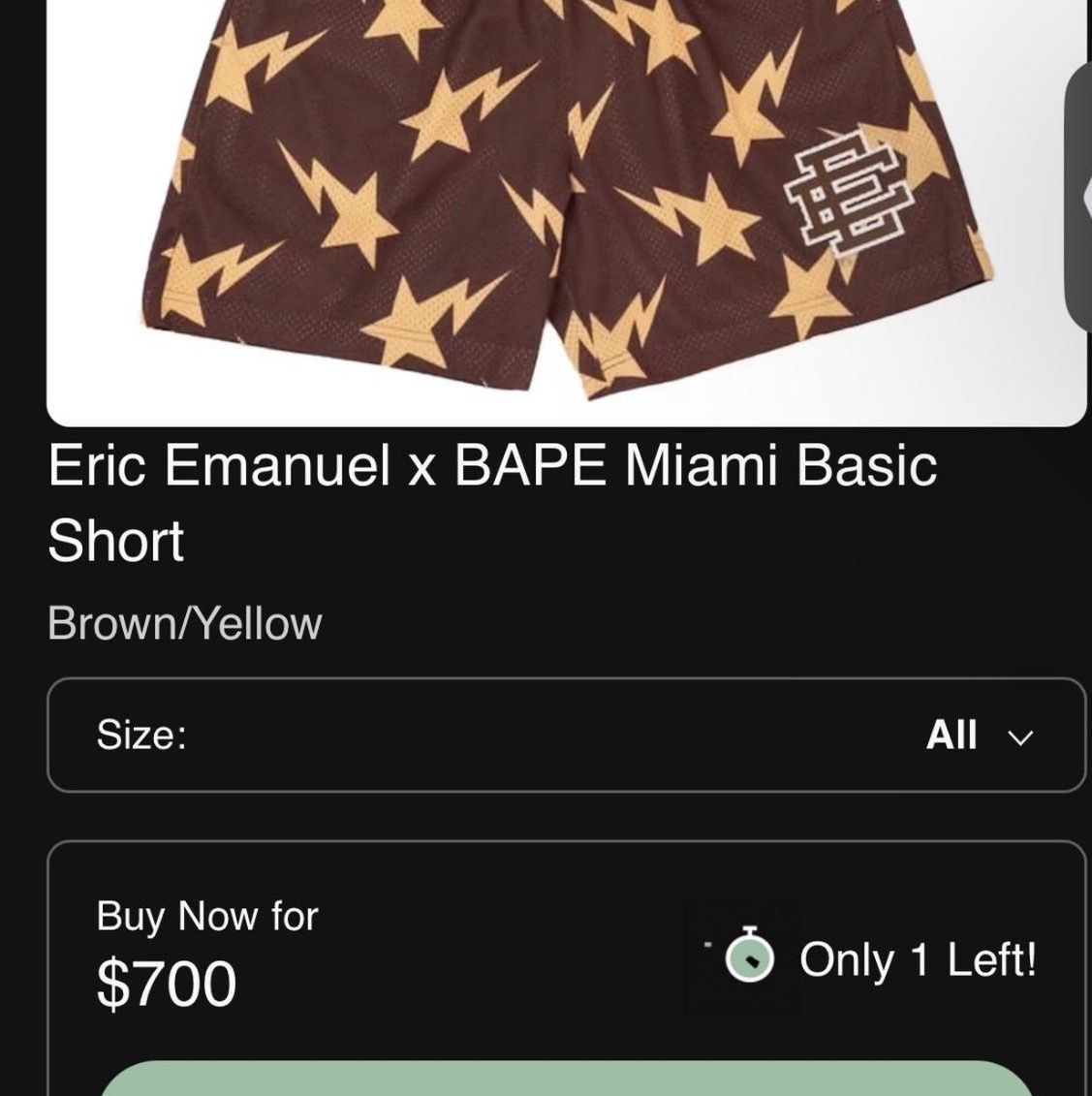 Eric Emanuel Shorts
