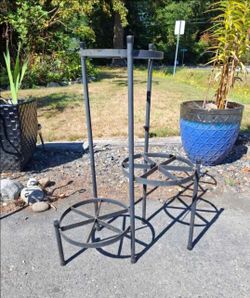 3 tier iron plant stand