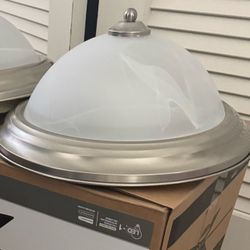 Ceiling light 13 in. 2-Light Brushed