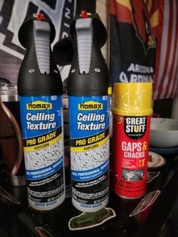 Ceiling texture and gap sealant