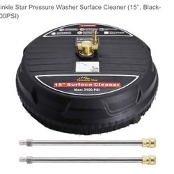 Pressure Washer Surface Cleaner (15’‘, Black-3100PSI)