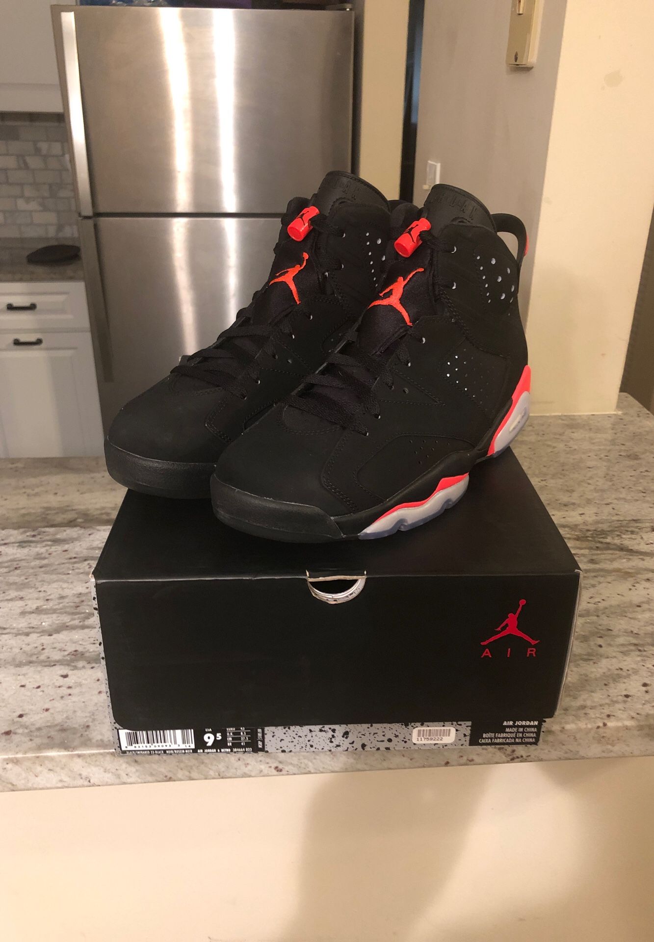 Jordan 6 infrared 2014 size 9.5 NO TRADES