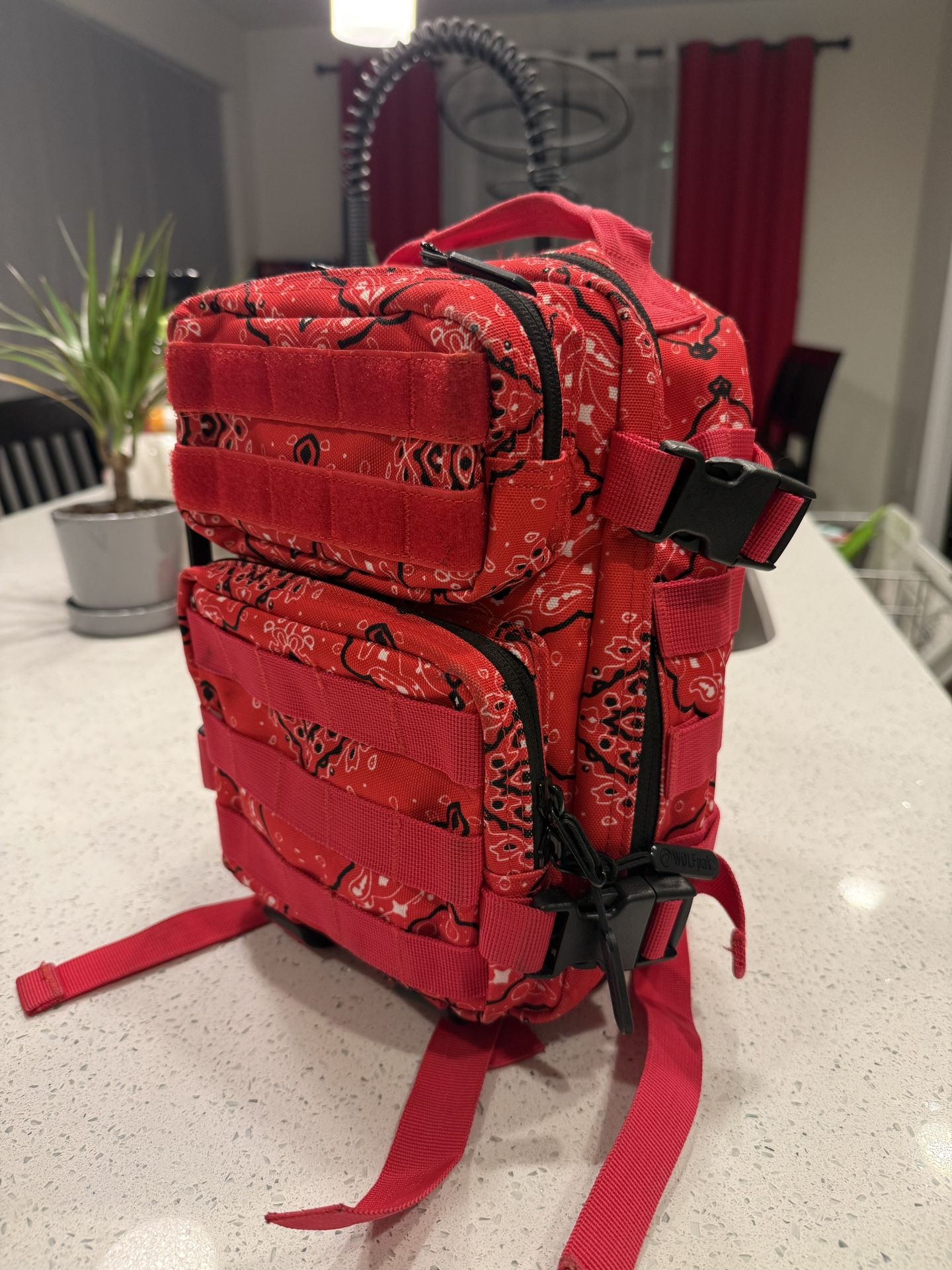 9L BACKPACK MINI ALPHA - Red Bandana Paisley - WolfPak