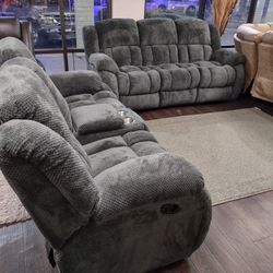 New Recliner Sofa And Loveseat Both 