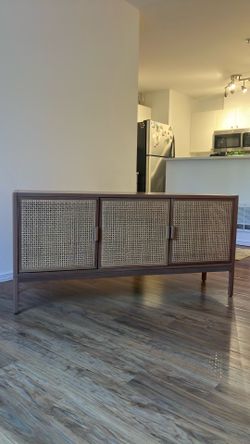 Wood media cabinet and TV stand