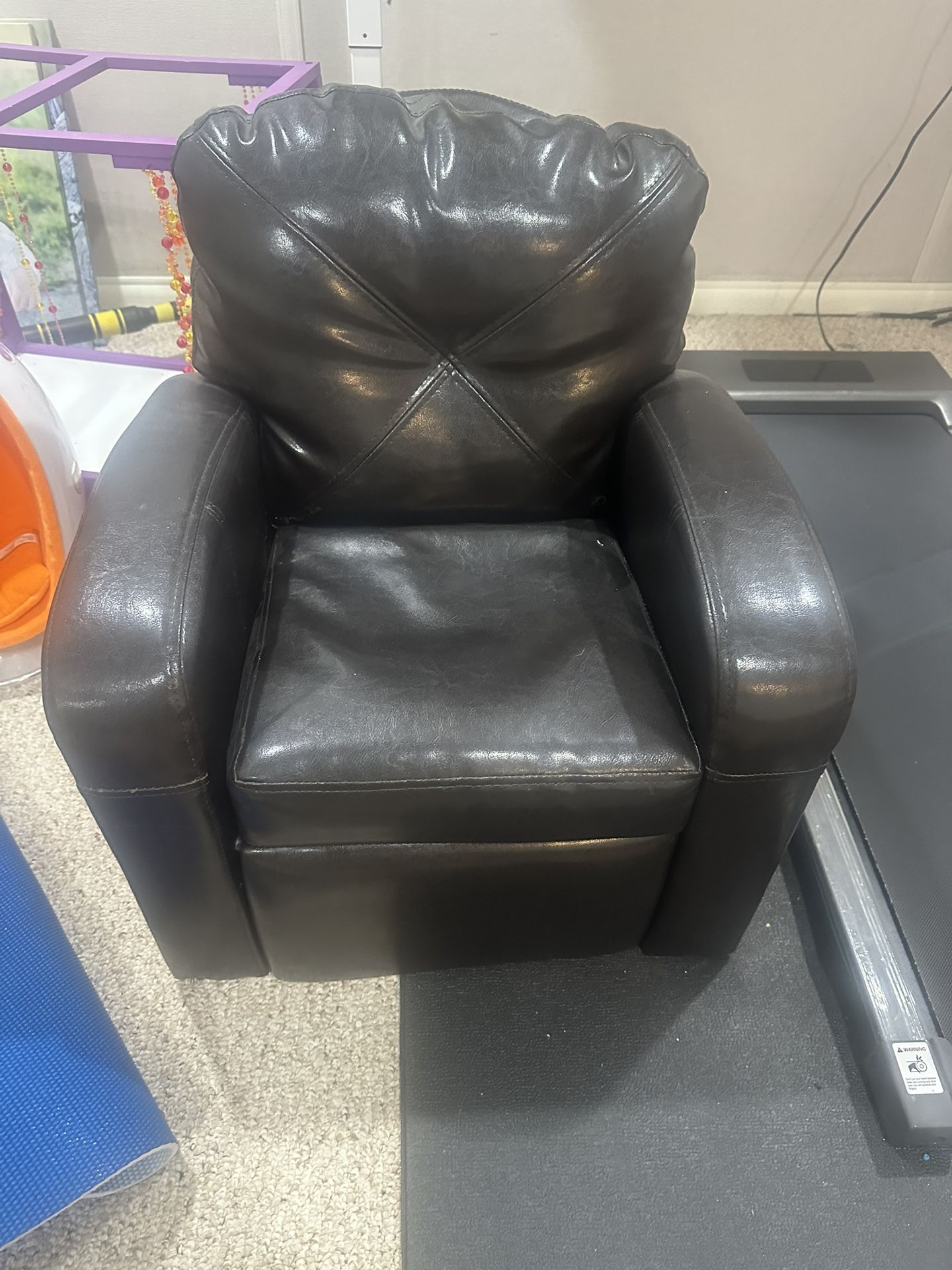 Kids Leather Recliner