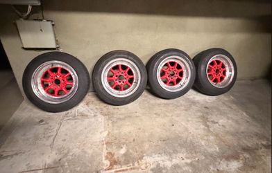 4 rims with tires