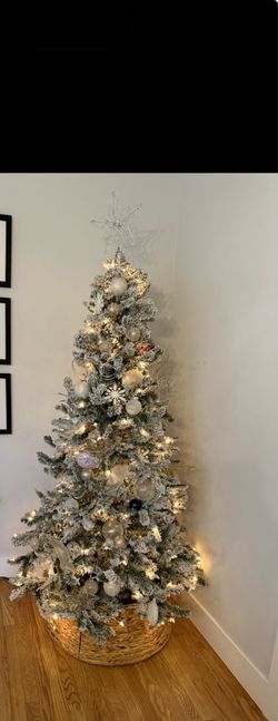 7ft frosted Christmas tree
