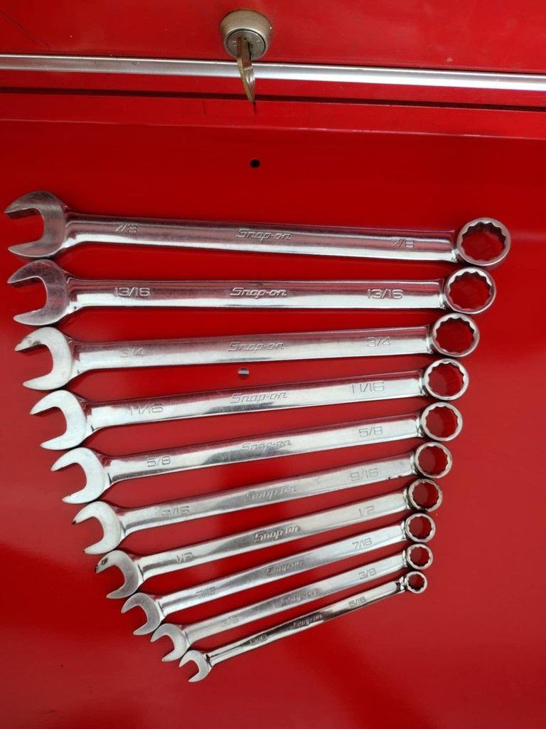 Snap on wrenches set standard 7/8 to 5/16