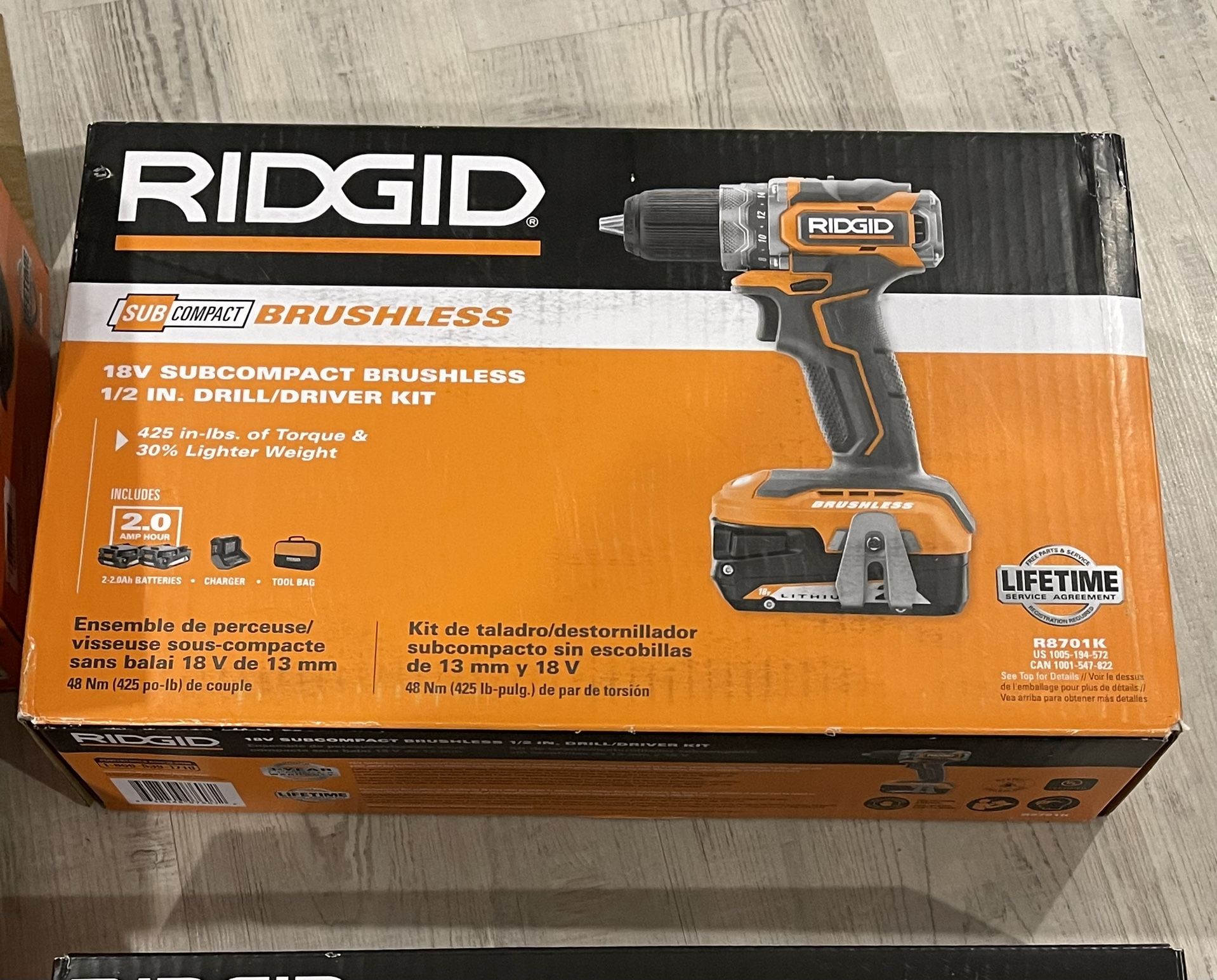 Ridgid Drill With Batteries
