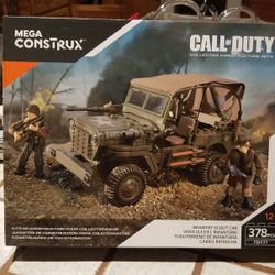 Mega construx Call of Duty infantry scout car Jeep 378 pieces Like Lego