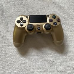Gold PS4 Wireless Controller – Clean & Ready to Play