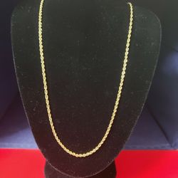 10kt Gold Rope Chain 