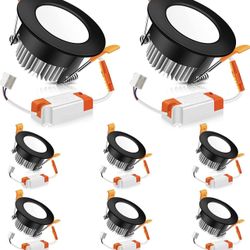 2 Inch LED Recessed Lighting 12pack Downlight, 3W(35W Equivalent), 3000K Warm