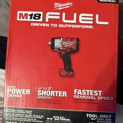 Milwaukee M18 FUEL 18V Lithium-Ion Brushless Cordless 1/2 in. High Torque Impact Wrench with Friction Ring (Tool-Only)