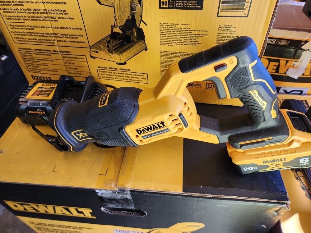 Dewalt Xr Sawsall New Baterie 6.0xr And Fast Charger Included $200