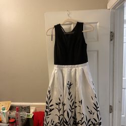 Morgan And Co Black And White Formal Dress
