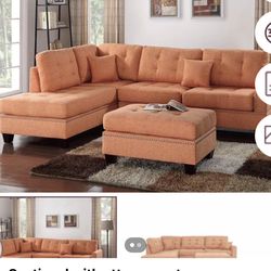 Sectional with Ottoman set
