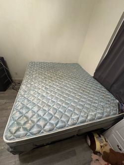 Cal king bed with frame