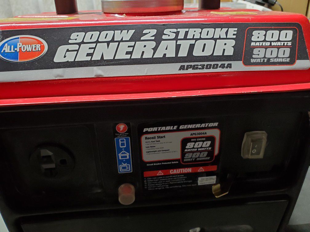 900 Watt Generator