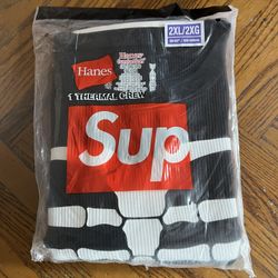Supreme Hanes Bones Thermal Crew Size XXL