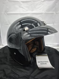 Brand new Harssidanzar Retro style Motorcycle helmet