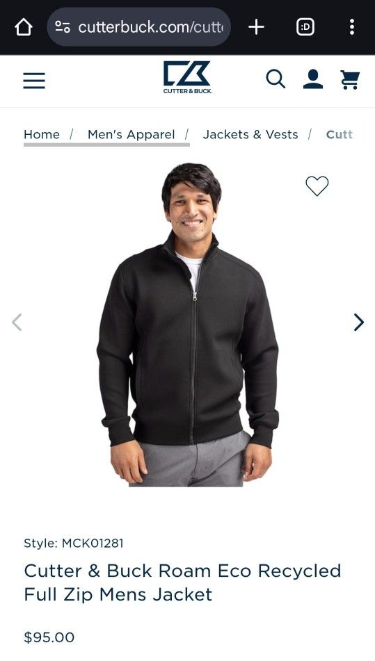 New Cutter And Buck Men Jacket