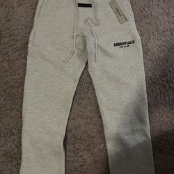 Light Oatmeal Essentials Uncuffed Sweats