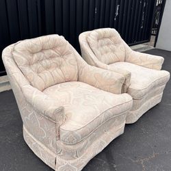 Pair of Vintage  Club Chairs.