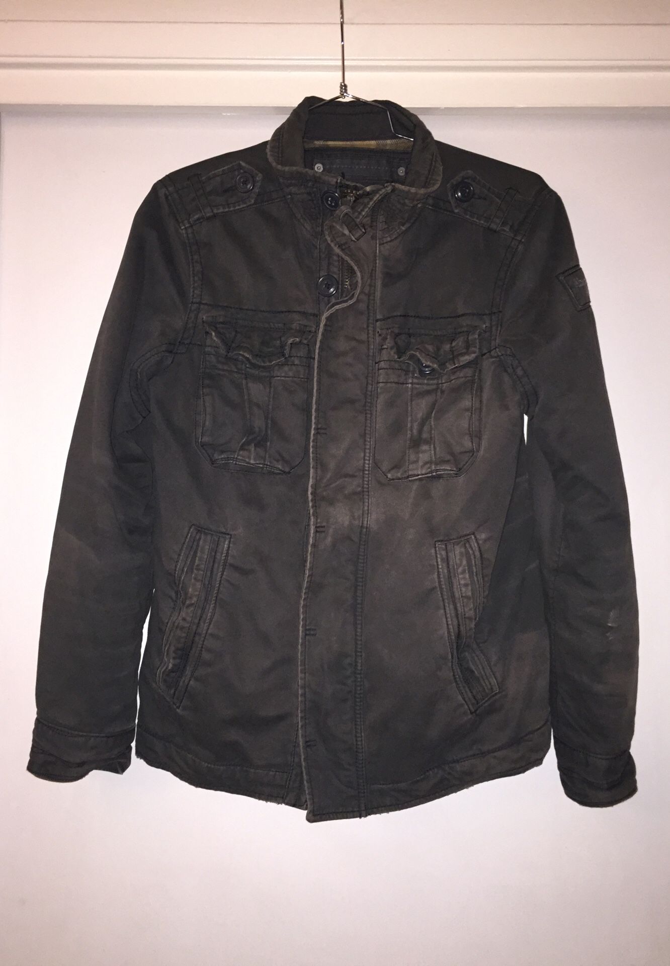 Abercrombie and Fitch Sawtooth Distressed Jacket • Small