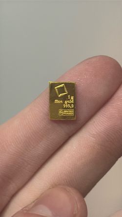 1g Fine Gold Bar 999.9