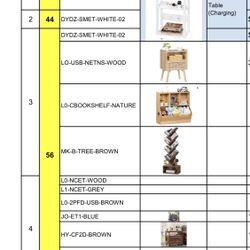 Brand New Small Furniture – $490 per Pallet