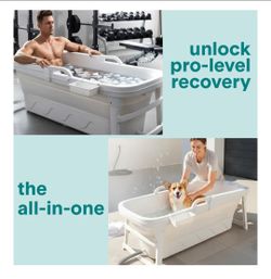 Portable collapsible Full length bathtub