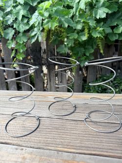 Old metal bed springs. Used for crafts.