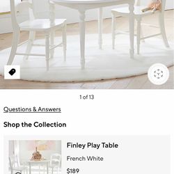 Pottery barn kids table and chairs